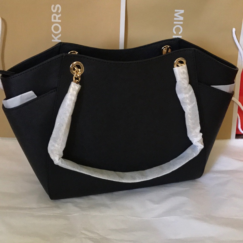 💦🌻MK chain shoulder tote🌻shoulder bag/ Black - Picture 4 of 8